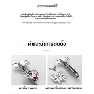 บานพับถ้วยไฮดรอลิก 35mm พร้อมน็อต ราคาต่อ2ชิ้น ใช้กับตู้เฟอร์นิเจอร์-บานเปิดปิดเรียบ รับน้ำหนักดี