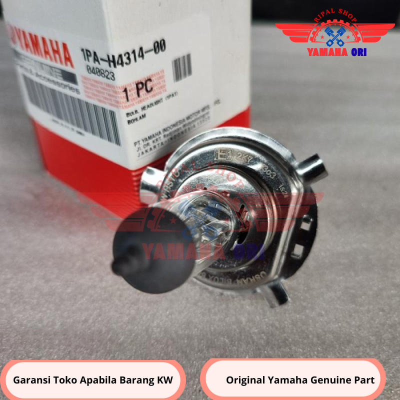 หลอดไฟหน้า Yamaha 1PA-H4314-00 Vixion NVA NVL Byson R15 ของแท้