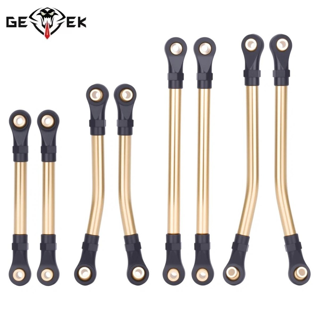 8 ชิ้นทองเหลือง TRX4M Links ชุดสําหรับ 1/18 RC Crawler รถ TRX4-M แชสซี Defender Bronco Suspension Hi