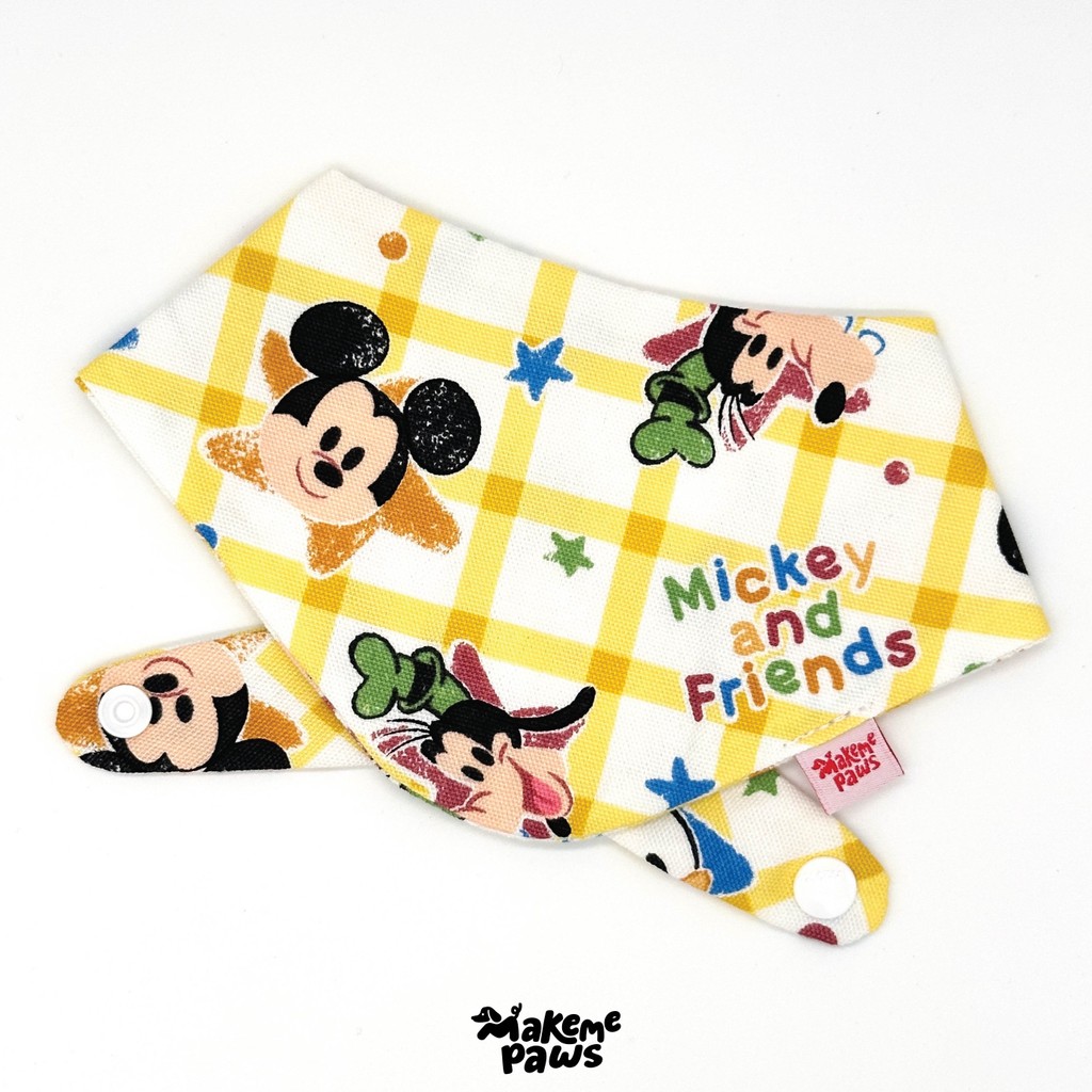 Mickey & BF ลายมิกกี้และผองเพื่อน ผ้าพันคอสัตว์เลี้ยง สุนัข หมา แมว