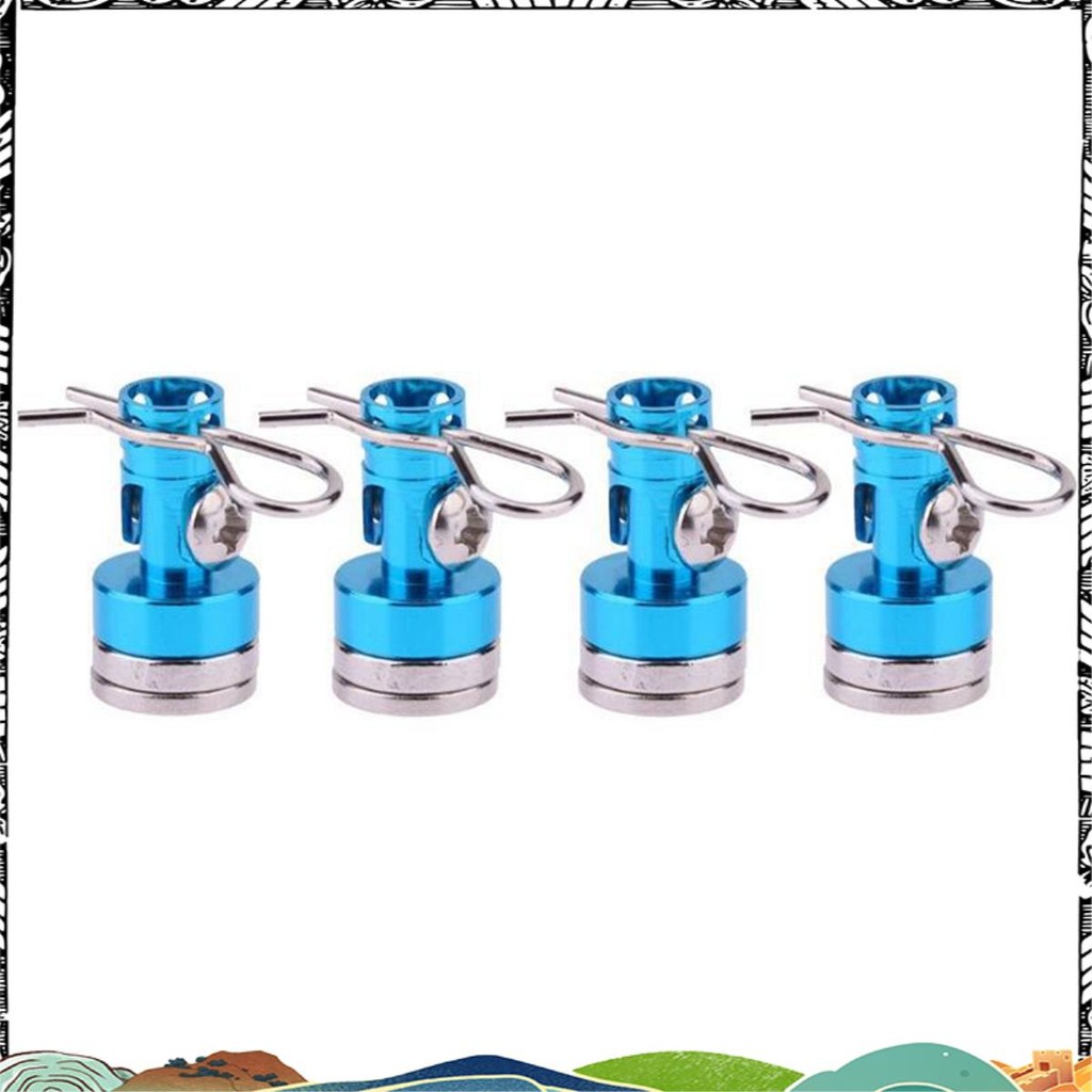 Super Metal Magnetic Car Shell Pillar RC Car Shell Mounting Pillar สําหรับ 1/10 Axial SCX10 TRX4 D90