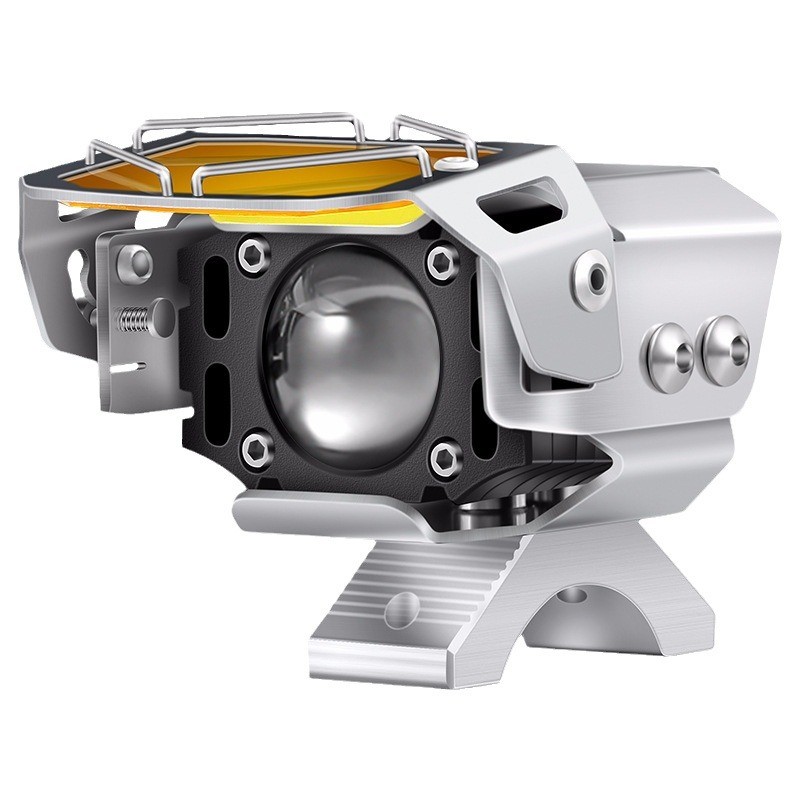 T TDGO Helios รถจักรยานยนต์ระดับไฮเอนด์ Super Bright หัวรถจักร led Spotlight เสริมแผนที่เปิด Strobe 