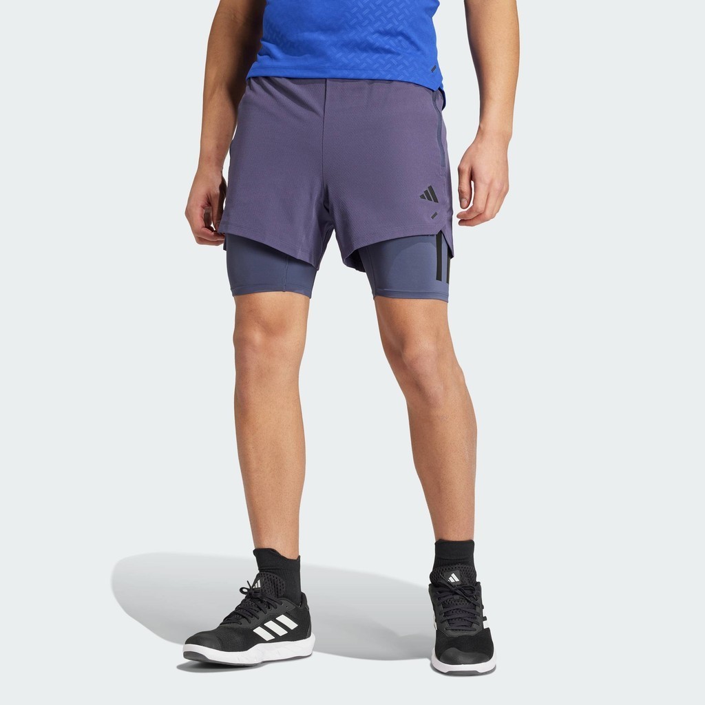 adidas Gym & Training adidas PrimeLift Workout Two-in-One Shorts Men Blue IX9096