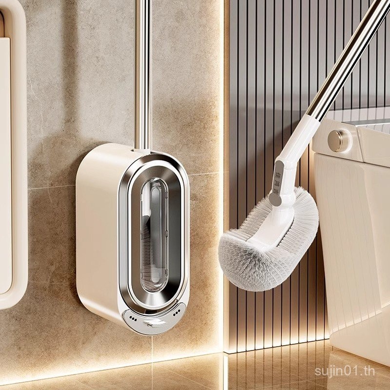 แปรงขัดห้องน้ํา ครัวเรือนไม่มีมุมตายทําความสะอาดห้องน้ําติดผนังแปรงห้องน้ําด้ามยาวแปรงห้องน้ําเครื่องมือที่มีประโยชน์ขายส่ง 6NJM