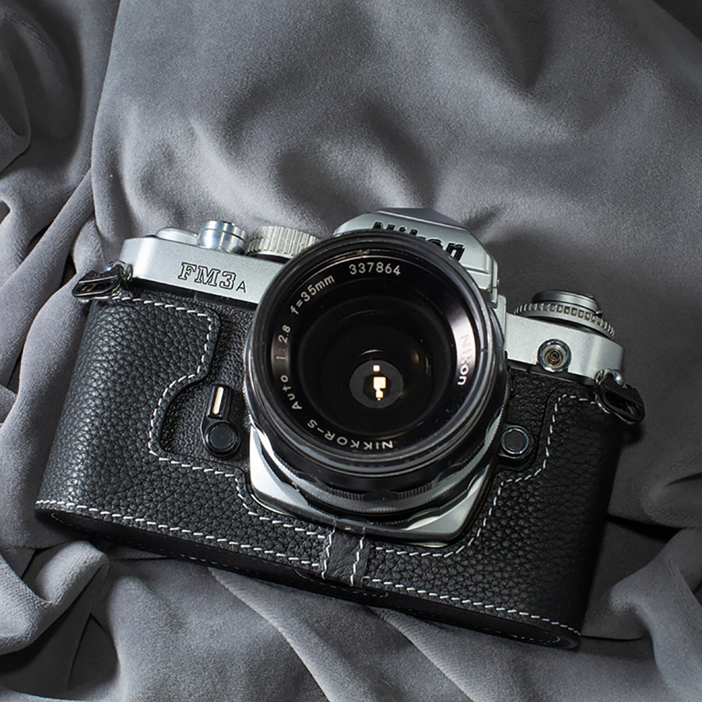 เหมาะสําหรับซองหนัง Nikon FM3A Nikon FM2 FM2N FE FE2 ฐานกล้องเคสป้องกันกล้องฐาน