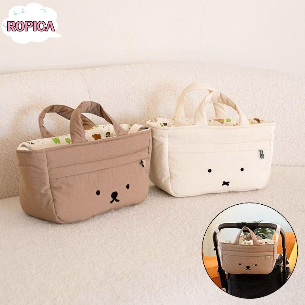 ROPICA กระเป๋าผ้าอ้อมเด็ก ออกแบบมาเพื่อความสะดวกในการพกพา มีขนาดใหญ่แต่น้ำหนักเบา มาในแพ็คเกจชุดเตรียมพร้อมสำหรับแม่ และเหมาะสำหรับการท่องเที่ยว
