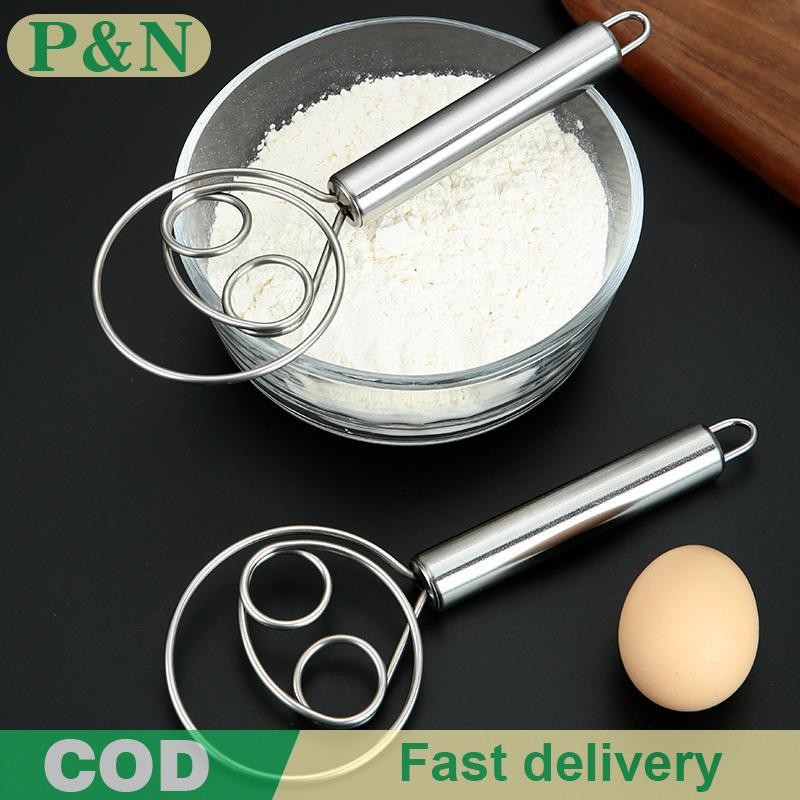 [P&N] ที่ตีแป้ง เครื่องผสมขนมปัง แป้งเค้กสแตนเลส เครื่องปั่นแป้งพร้อมเครื่องมืออบในครัวแบบรู [cod]