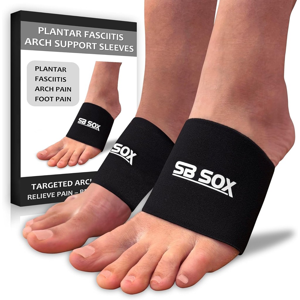 SB SOX Arch Support Sleeves for Plantar Fasciitis Relief (1 คู่) – ปลอกแขนรัดกล้ามเนื้อสําหรับ Plant