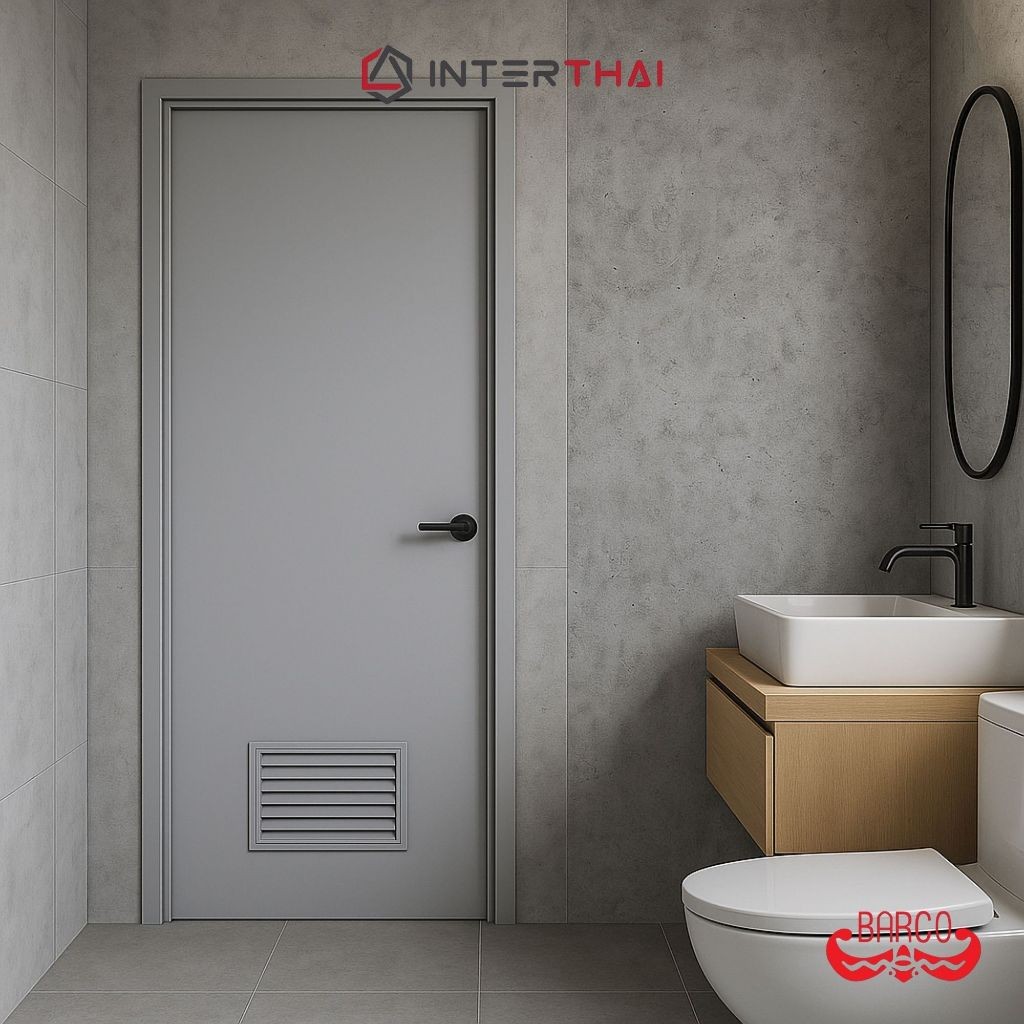 LION ประตู PVC แบบมีช่องลม (เฉพาะบาน  ไม่เจาะ) - รูปที่ 3