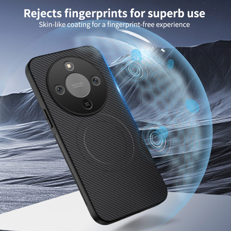 สําหรับ Honor X9D 5G 2025 เคสโทรศัพท์คาร์บอนไฟเบอร์แม่เหล็กหนังรูปแบบปลอก HonorX9D X9C สมาร์ท X9B X7D หรูหรากันกระแทกป้องกันปกหลัง - รูปที่ 5