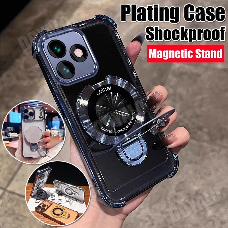 สําหรับ Vivo V60 Lite V60Lite V 60 VivoV60 Lite VivoV60Lite 2025 ไฟฟ้า anti drop เคสโทรศัพท์ซิลิโคนพ