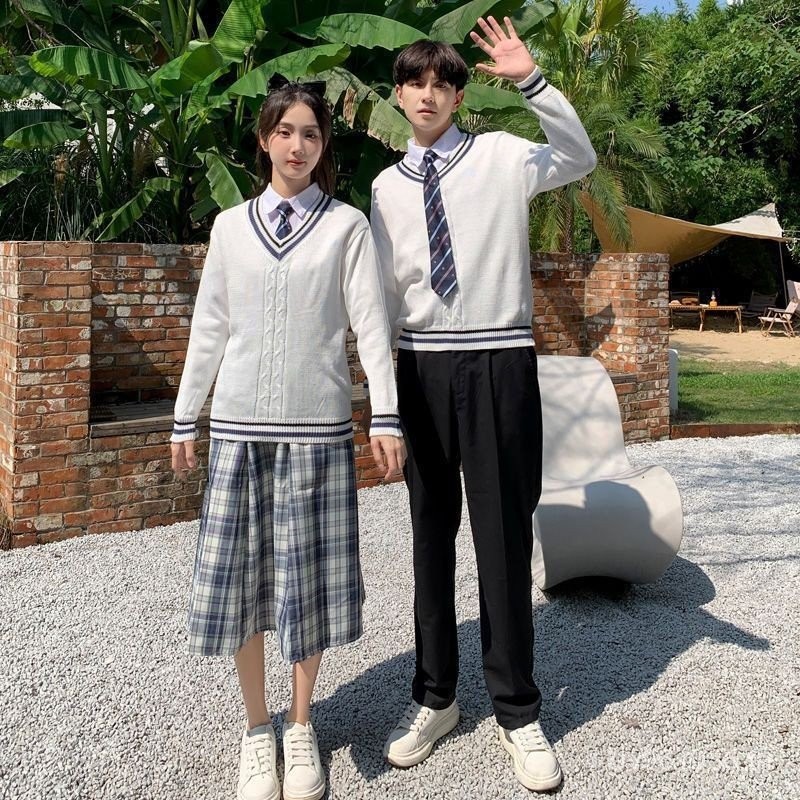 จบการศึกษา jk Class เสื้อกันหนาวชุดนักเรียนเกม Chorus ชุดฤดูใบไม้ร่วงชุดนักเรียนหญิง Preppy สไตล์ Ju