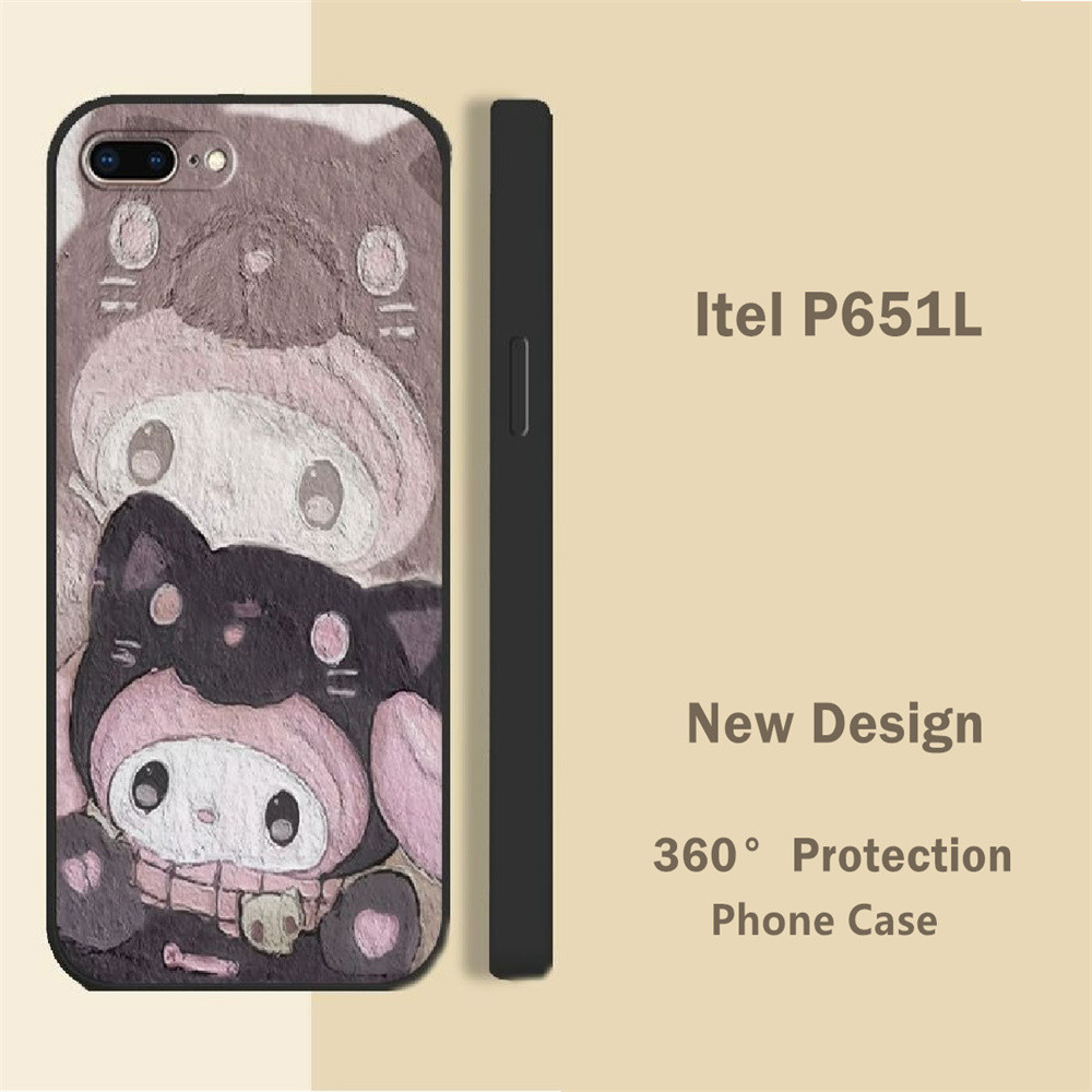 สําหรับ Itel P651L เคสซิลิโคนคลุมทั้งหมดเคสโทรศัพท์อะนิเมะการ์ตูนรูปแบบ