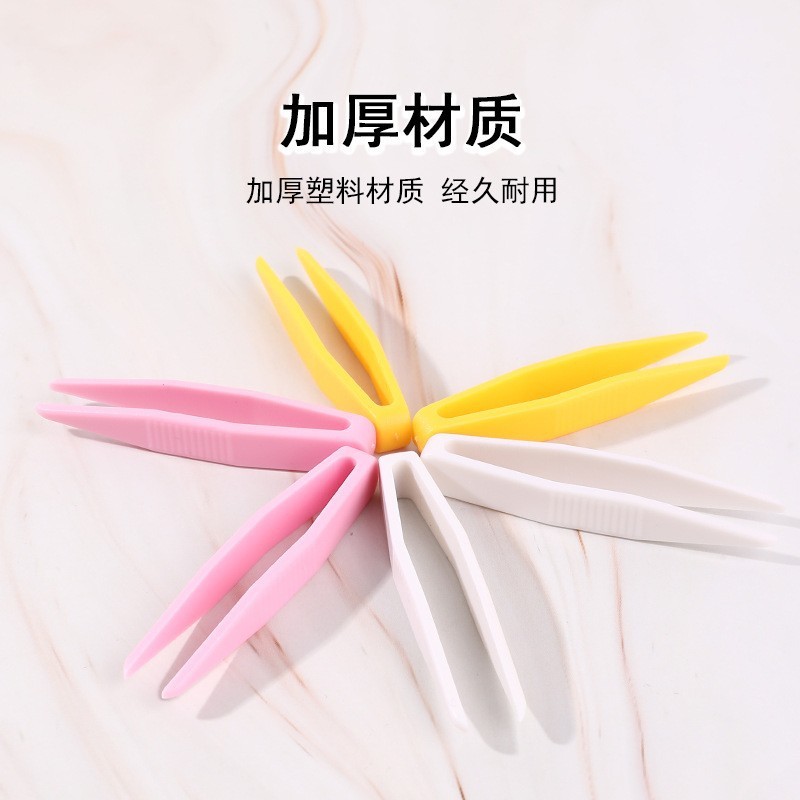 แหนบพลาสติก สีชมพู 8ซม. แหนบDIY ที่คีบพลาสติก พร้อมส่งจากไทย - รูปที่ 7