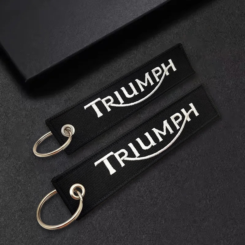Triumph โลโก้เย็บปักถักร้อย Moto พวงกุญแจ Fit สําหรับ Tiger 800 900 Gt Pro Xrt Rally Explorer 1200 X