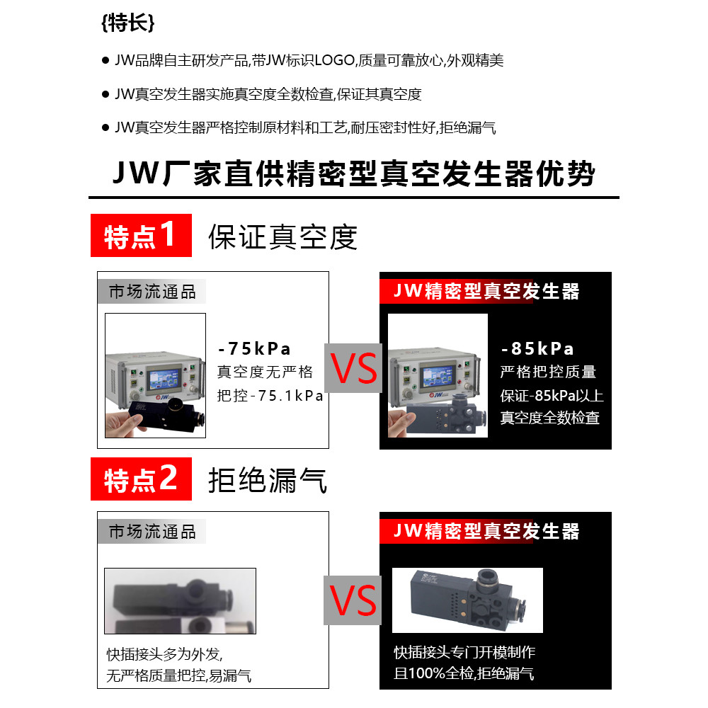 เครื่องกําเนิดไฟฟ้าสูญญากาศ J-WER01-D6-1.2/-D4-0.5 J-WER01-D6-1 J-WER01-D6-0.7