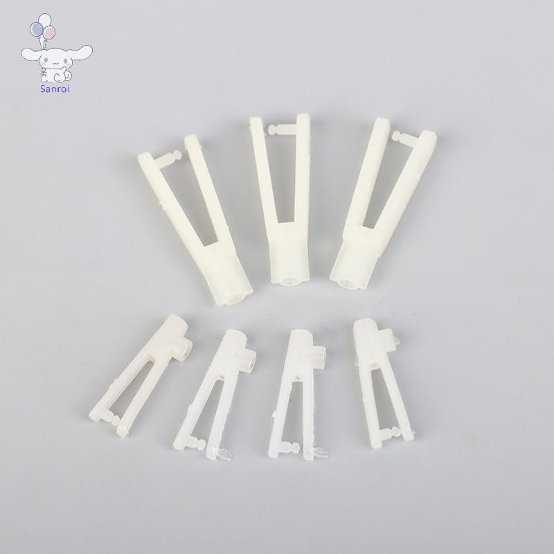 [San] 20PCS 1/2 มม.U-type Collet Rudder มุมและการเชื่อมต่อ Tie Rod สําหรับ RC Fixed-wing รีโมทคอนโทรลเครื่องบิน FPV อะไหล่ POP