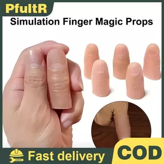ซิลิโคนปลอมนิ้วมือเทียมถุงมือ Magic Prank Props สมจริง Severed Limbs