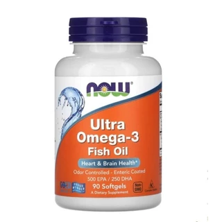[พร้อมจัดส่ง] Ultra Omega โอเมก้า 3+D เหมาะกับวัยทำงานที่ต้องการเสริมกรดไขมันดี 500/600EPA/250/300DHA 90/180 S NOW