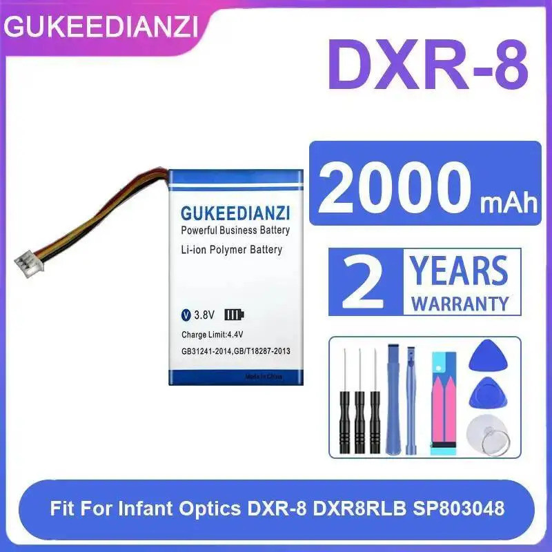 2000Mah Long Lasting Sleep Tracker แบตเตอรี่ Fit สําหรับทารก Optics Dxr-8 DXR8RLB SP803048 ประสิทธิภ