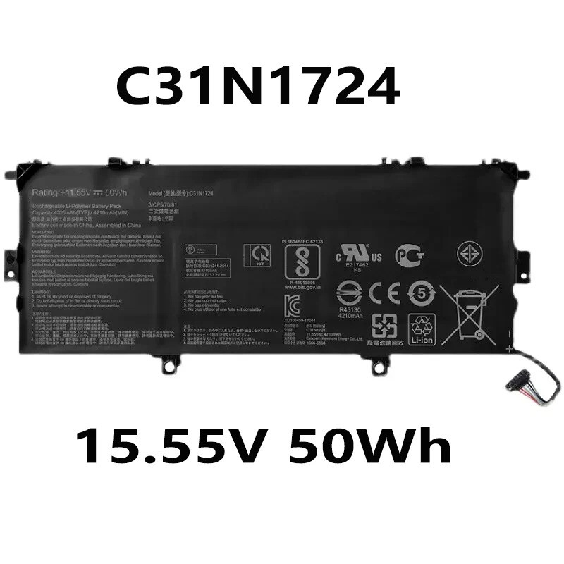 C31N1724 11.55V 4210mAh 50Wh แบตเตอรี่แล็ปท็อปสําหรับ Asus Zenbook U3100FAL UX331FAL-BH71 UX331FAL U
