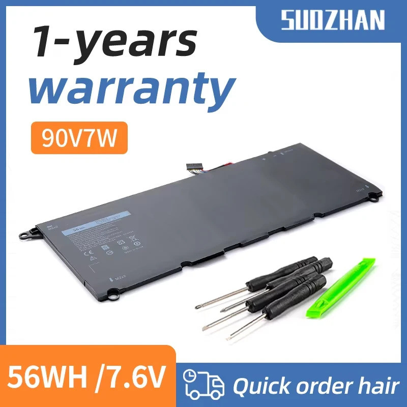 SUOZHAN-แบตเตอรี่แล็ปท็อป, 90V7W JHXPY JD25G 090V7W เหมาะสําหรับ Dell XPS 13 9343 XPS13 9350 13D-934