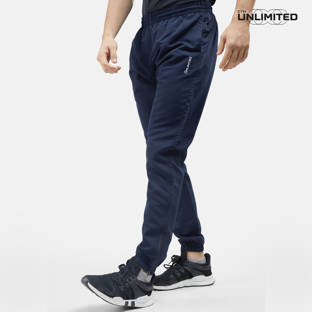 CTH Unlimited Men Microfiber Track Pants With Elastic Cuffs and Zipper Hem - CU-5338(R)