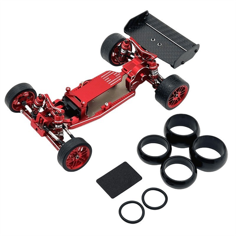 เฟรมอัพเกรดโลหะรถ RC เข้ากันได้กับ WLtoys 244016 LOSI Micro-B 1/24