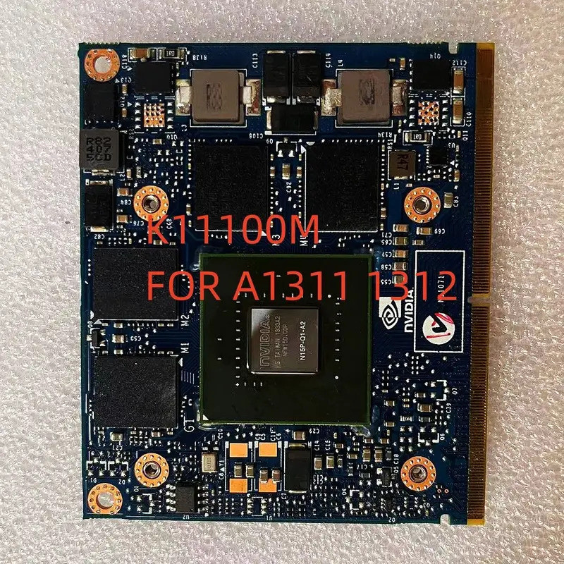 HUI Quadro K1100M K1100 GDDR5 N15P-Q1-A2 กราฟิกการ์ดวิดีโอ, เหมาะสําหรับ iMac a1311 a1312 100%