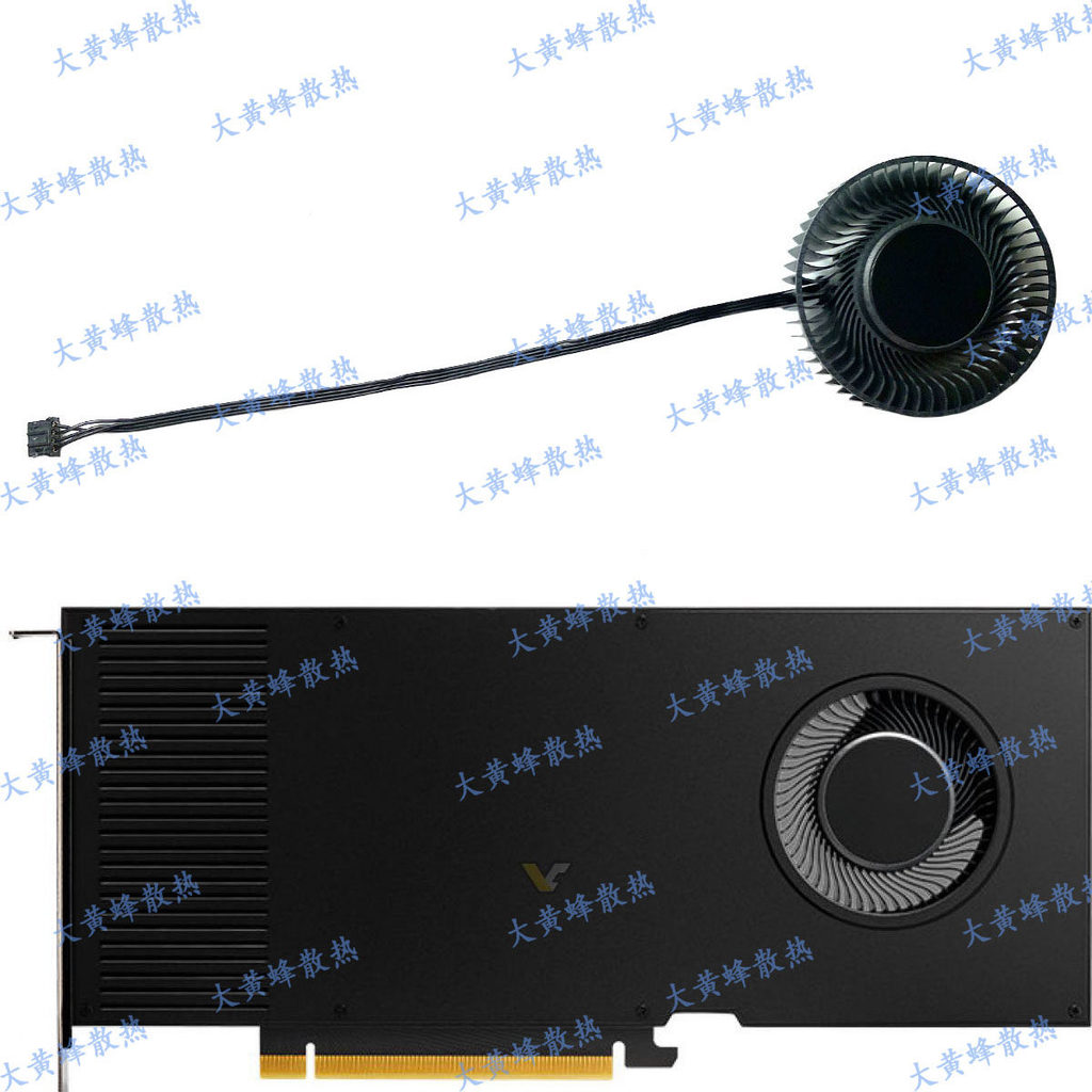 NVIDIA/Leadro Quadro RTX A4000 กราฟิกการ์ดพัดลมระบายความร้อน BAPA0716B2HP001