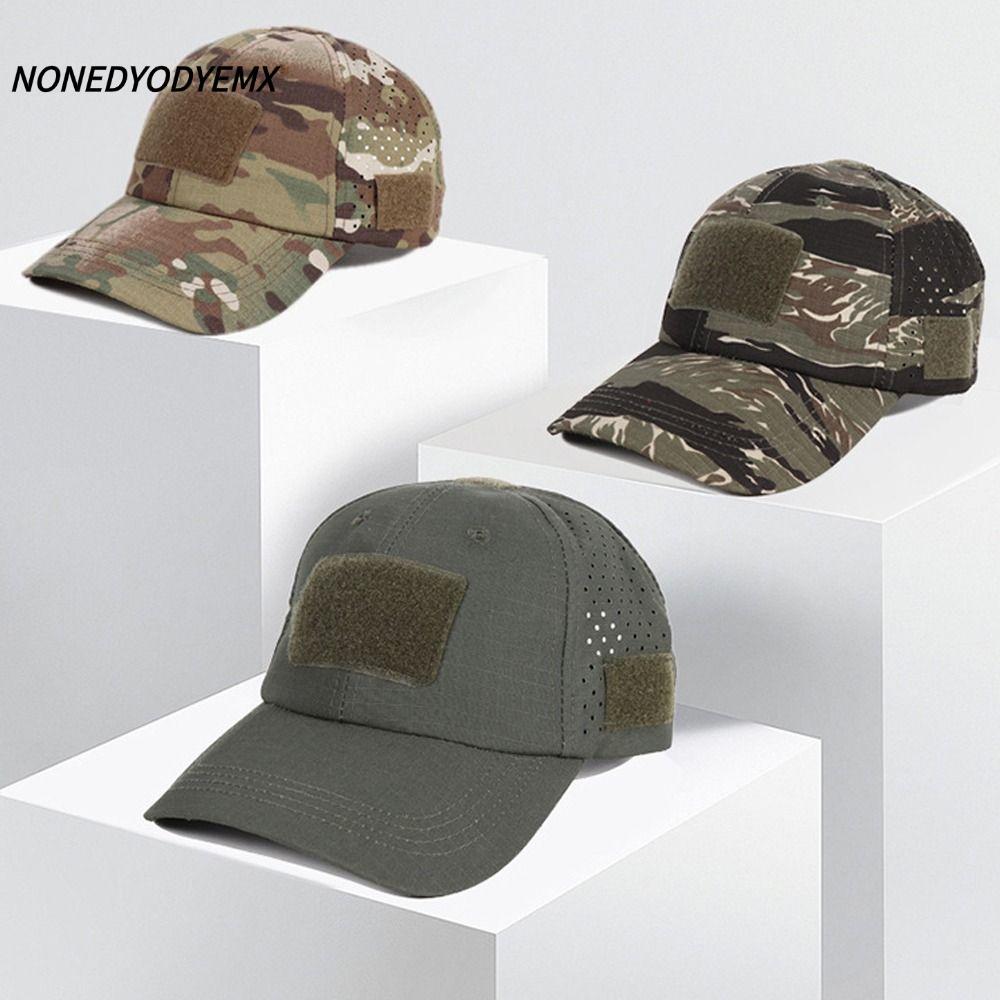 NONDYOMX หมวกกันแดด, หมวกเบสบอลลําลอง, หมวกลิ้นเป็ดระบายอากาศแฟชั่นกีฬากลางแจ้ง