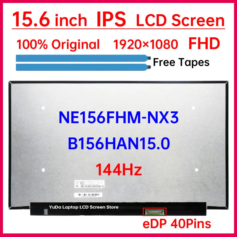 15.6 นิ้ว 144Hz หน้าจอ LCD NE156FHM-NX3 B156HAN15.0 สําหรับ Lenovo ideapad Gaming 3-15ACH6 15IHU6 จอ