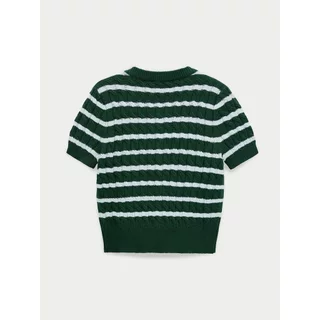 [Pomelo] เสื้อคาร์ดิแกนถักลายทาง / Striped Knit Cardigan Top