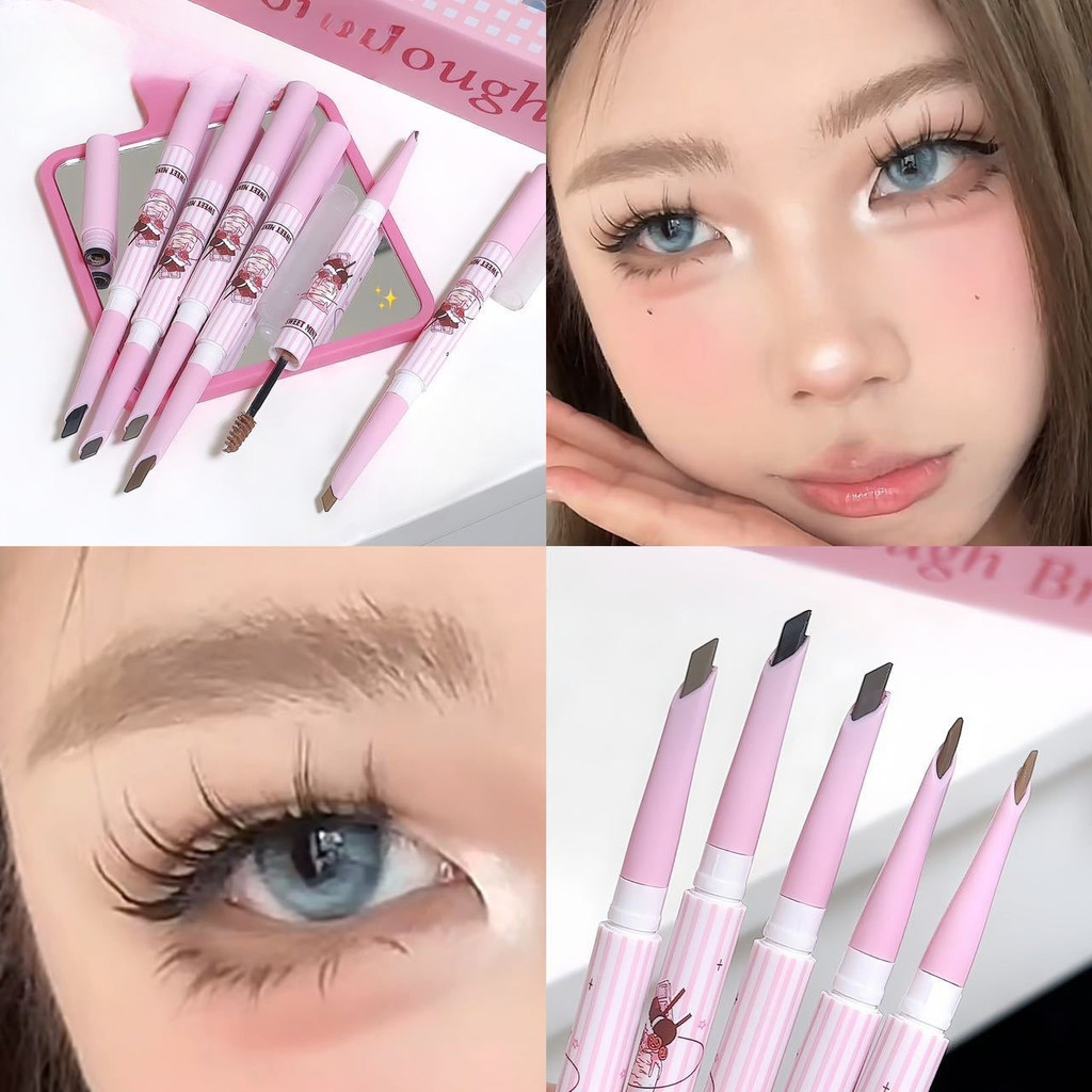 coco.baby: ดินสอเขียนคิ้วและมาสคาร่าสำหรับคิ้วแบบสองด้าน (2-in-1)ดินสอเขียนคิ้ว+คิ้วมาสคาร่สีย้อมคิ้ว✨3D-EV066