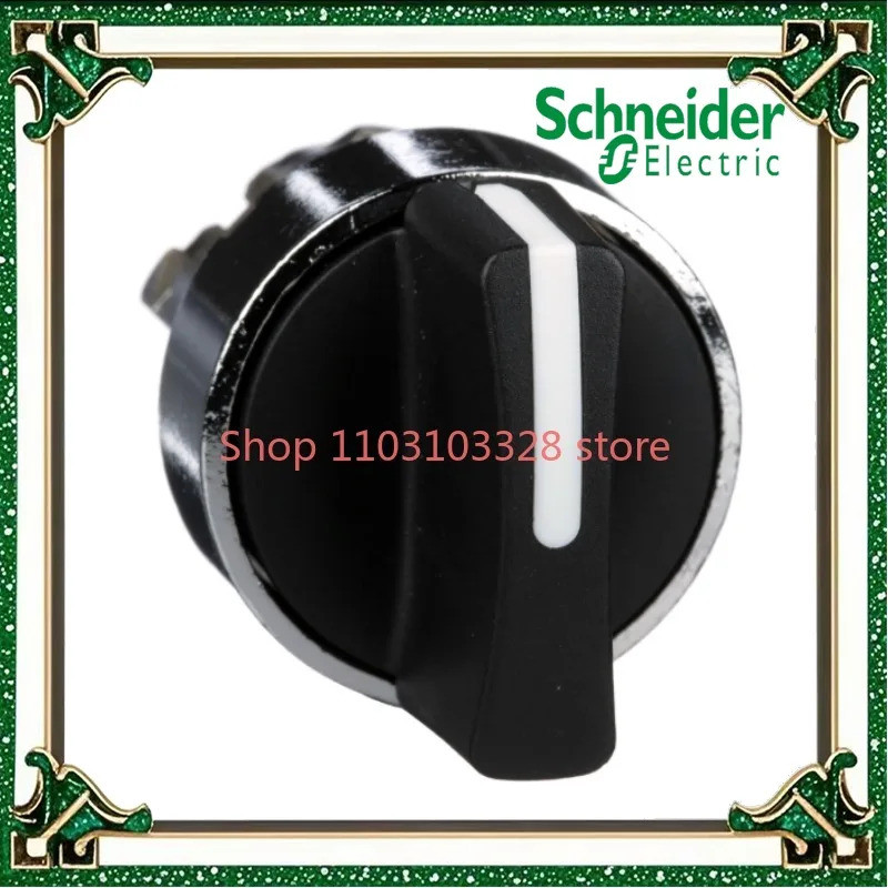 ZB4BD2 Harmony XB4 หัวสวิตช์ Selector โลหะ สีดํา Ø22 2 ตําแหน่ง ใส่สเตย์