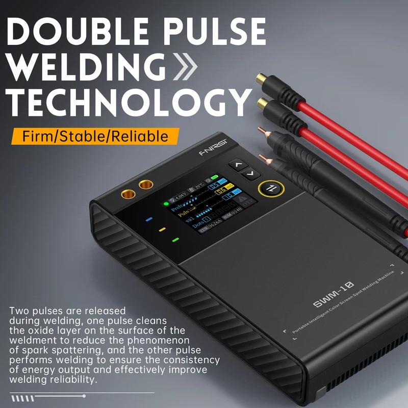 FNIRSI SWM10 แบบพกพา Pulse Spot เครื่องเชื่อมแบตเตอรี่ Pack Builder นิกเกิล Strip เครื่องเชื่อม DIY 