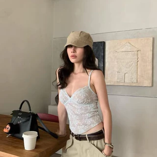 Bentoy พร้อมส่ง เสื้อยืดแขนสั้น A132/A131 เสื้อลูกไม้สองชั้น งานสวยดูแพง คอกลม รัดรูป