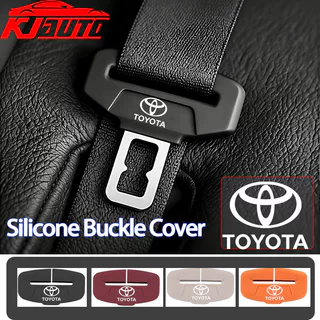 Toyota Car Seat Belt Buckle Protector Cover Soft Silicone Anti-Collision Case Car Seat Belt Plug Cover For Vios Raize Wigo Rush Veloz Yaris Cross Innova Avanza Fortuner TRD GR