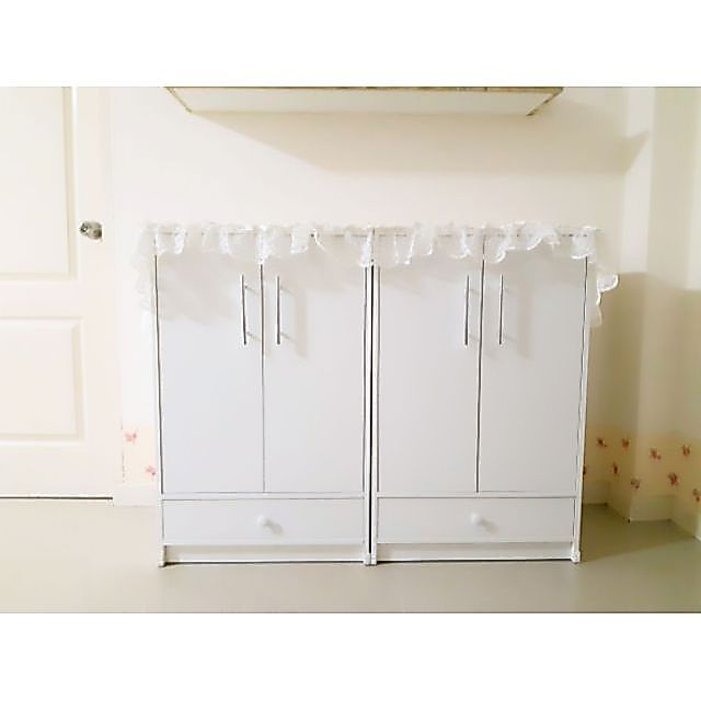 🔥ราคาถูก🔥Hawa 90 Furniture#3 ตู้เสื้อผ้าเด็ก 2บาน 1ลิ้นชัก 43*60*96😊