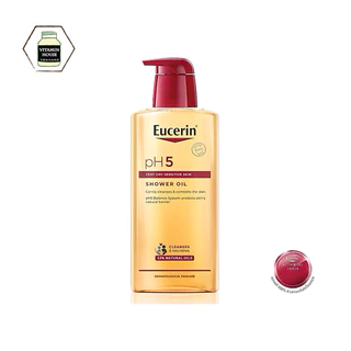 Eucerin pH5 SHOWER OIL Sensitive skin / ออยล์อาบน้ำ สำหรับผิวแห้งถึงแห้งมาก 400ml
