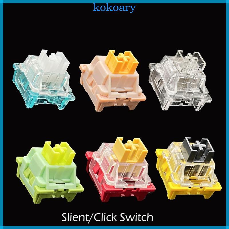 KOK Silent Clicky Custom Switch 3pin SMD Linear MX Switch สําหรับคีย์บอร์ด