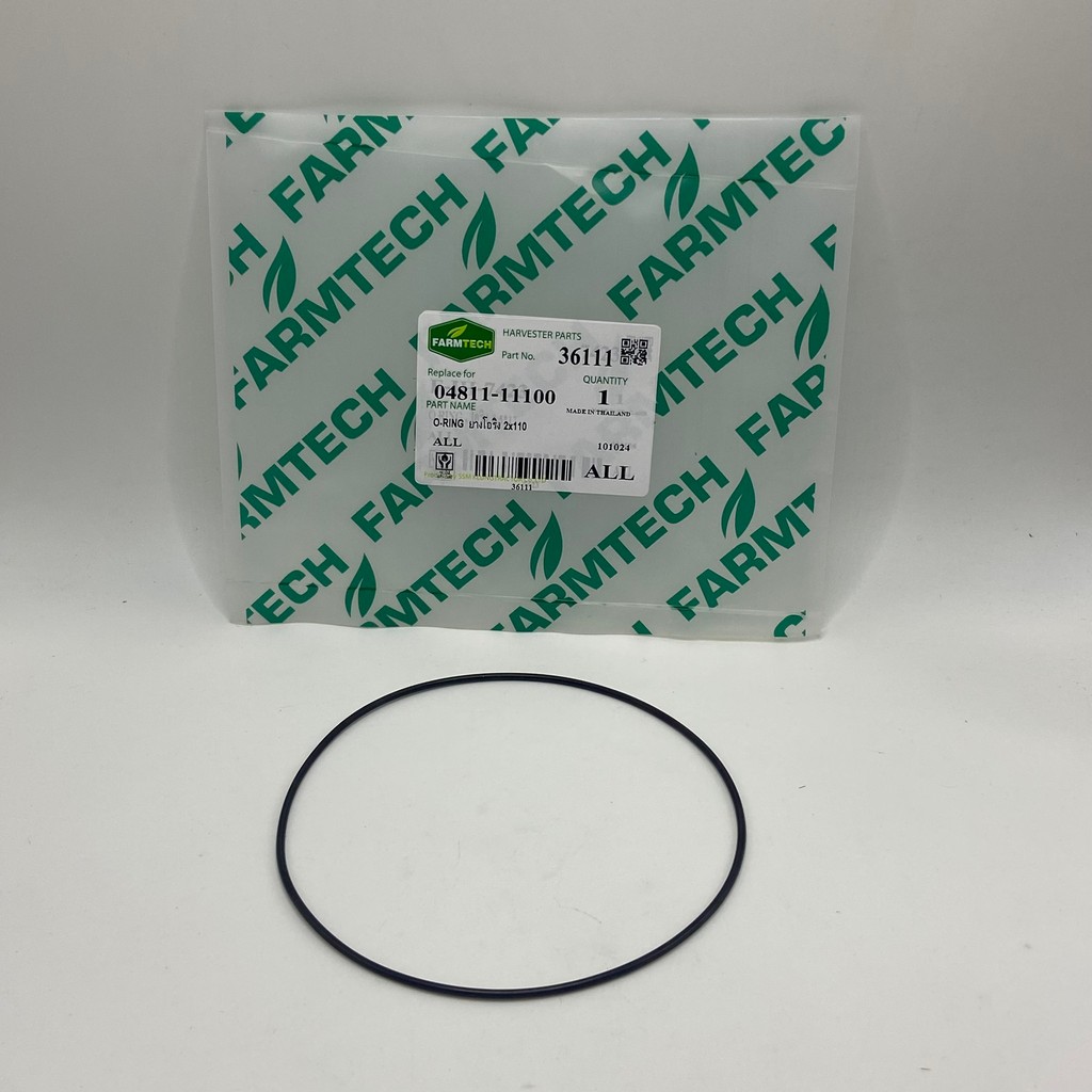 ยางโอริง O-RING 2x110 รถไถ รถเกี่ยวนวดข้าว คูโบต้า ฟาร์มเทค FARMTECH รหัส 36111 04811-11100  ยางโอริง คานหน้า ดุมล้อ