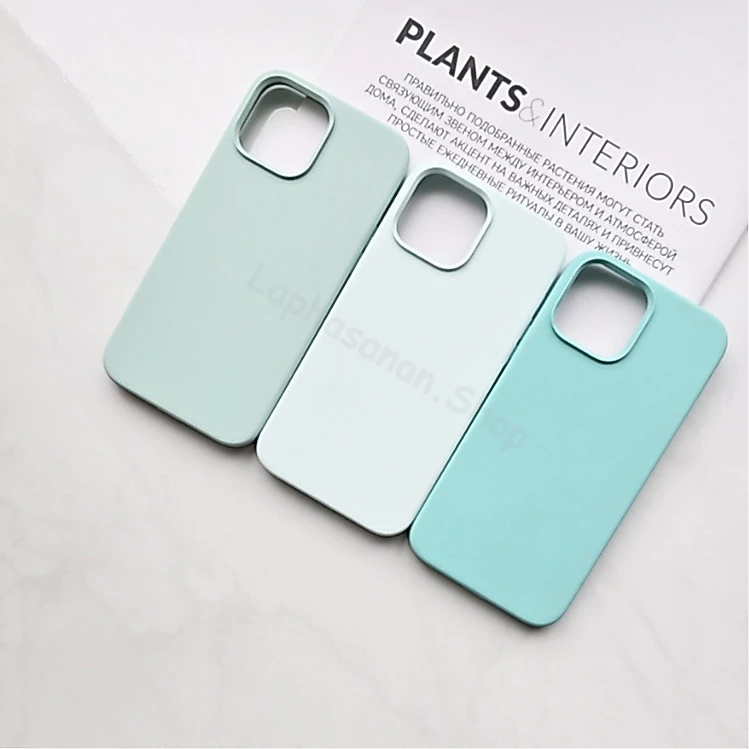 i7-16Promax เคสซิลิโคน Silicone Case สีเขียวอ่อน สีฟ้านํ้าทะเล สีขาวอมฟ้า พร้อมส่ง
