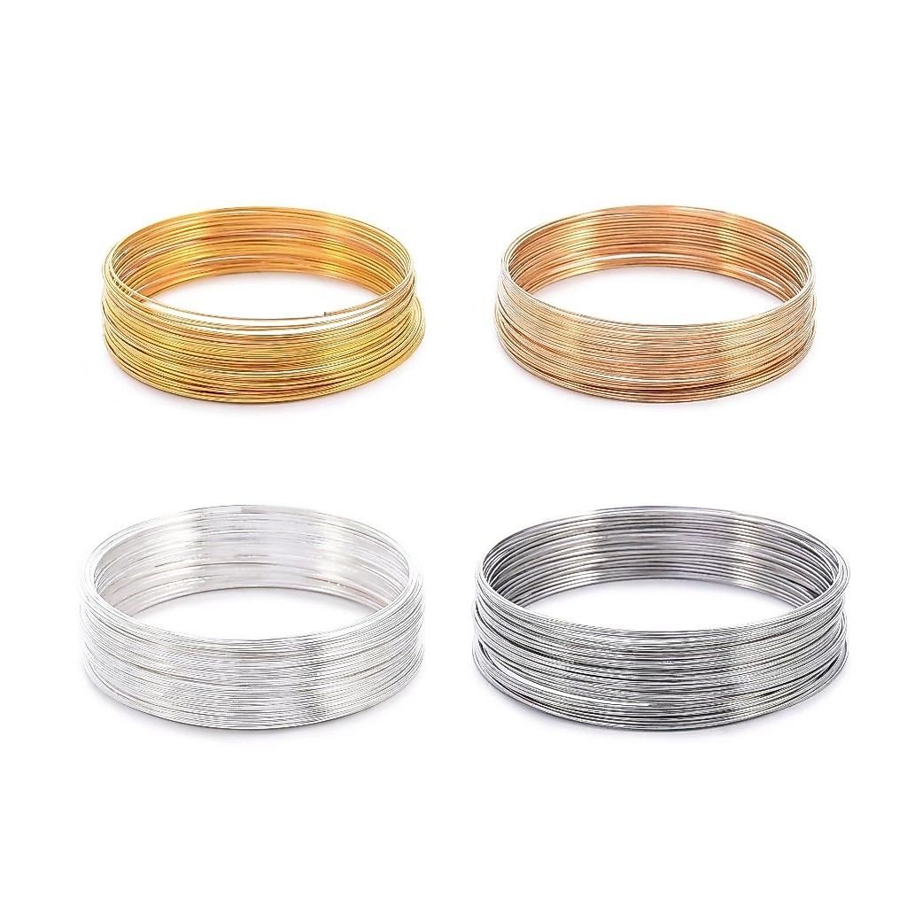 10-100/0.6 มม.วงกลม/ถุง DIY เครื่องประดับทําด้วยมืออุปกรณ์เสริมสร้อยข้อมือ loop line หน่วยความจําเหล็ก ball line