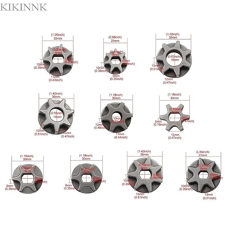 Kikin เฟืองโซ่ไดรฟ์เปลี่ยนเฟืองสําหรับ 5016 6018 เกียร์ Asterisk โซ่ไฟฟ้า