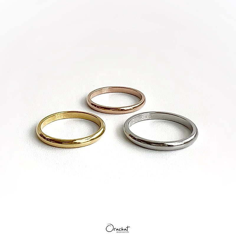 Orachat | Klear 14k ring. (แหวนตัวเรือนสแตนเลส)