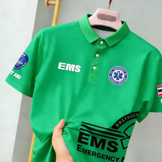 2026 ฤดูร้อนขายร้อนกู้ภัย ems1669 ฉุกเฉินทางการแพทย์ บริการ เสื้อโปโล ประเทศไทย ธง รูปแบบ ระบายอากาศได้ ทนทาน