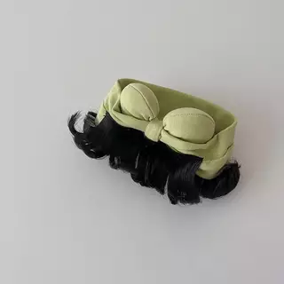 Ha แฟชั่นน่ารักเด็กทารกเด็กวิกผมเด็กผู้หญิง Bow วิกผม Hairband ทารกแรกเกิดวัยหัดเดินวิกผมหมวก Hairpiece คอสเพลย์ Headwear TH