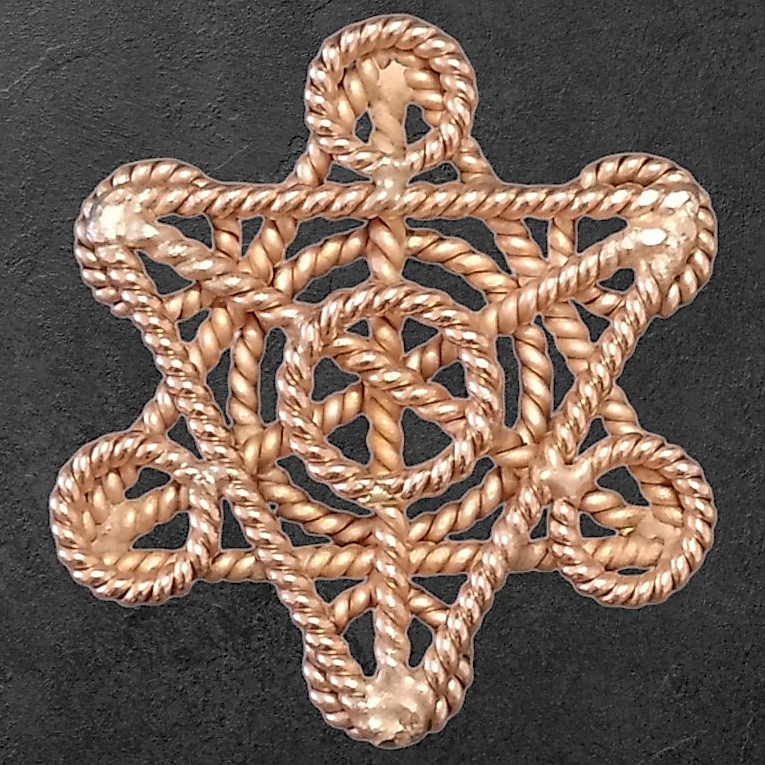 Tensor Ring Metatron Cube  Generator Pendant