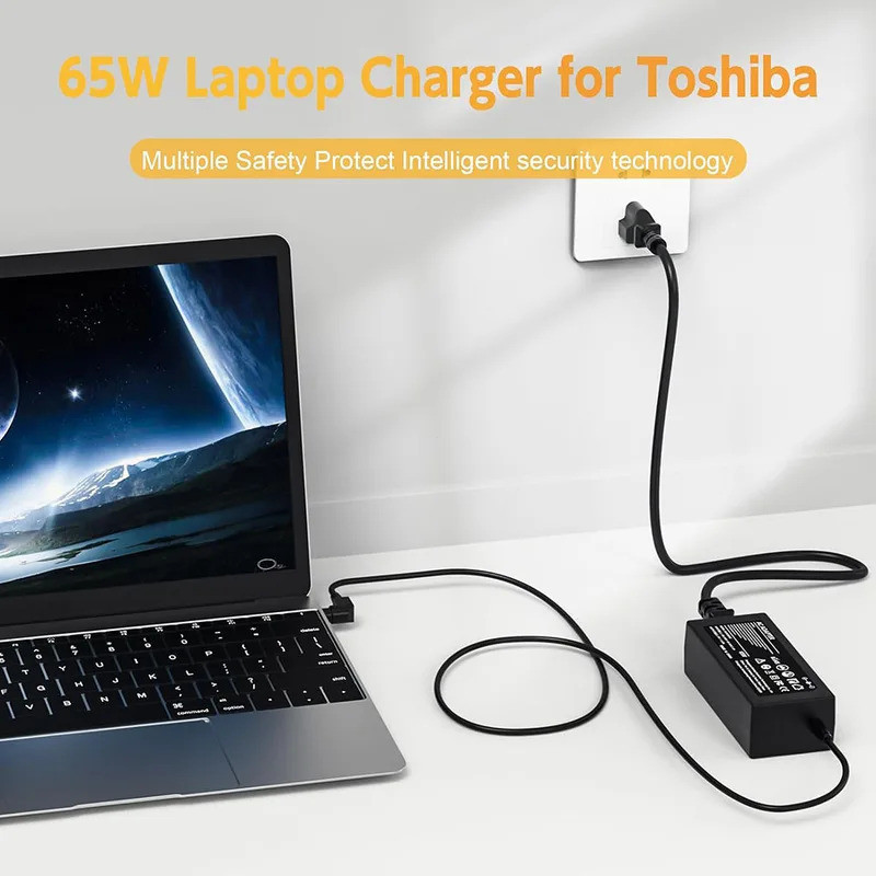 19V 3.42A 65W AC แล็ปท็อปชาร์จสําหรับ Toshiba Satellite C55 C50 L755 C855 L655 L745 C55D S55;Toshiba